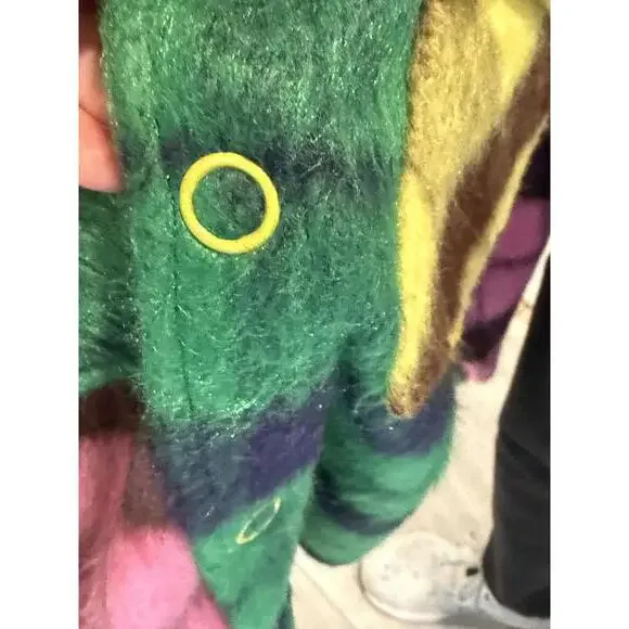 NWT - Beautiful Plaid Colorful Fuzzy Shacket - Teddy Fresh - L - Picture 4 of 7
